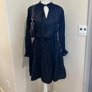 Ralph Lauren black cotton mini dress. size 2